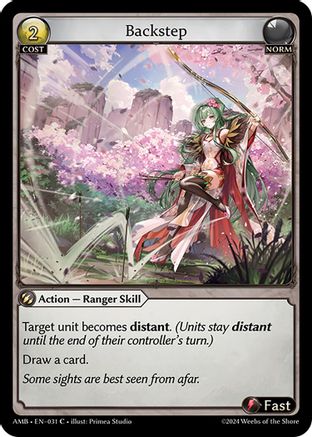 Backstep (031) [Mortal Ambition] Grand Archive Single Weebs of the Shore