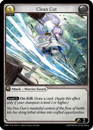 Clean Cut (035) [Mortal Ambition] Grand Archive Single Weebs of the Shore