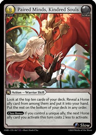 Paired Minds, Kindred Souls (067) [Mortal Ambition] Grand Archive Single Weebs of the Shore