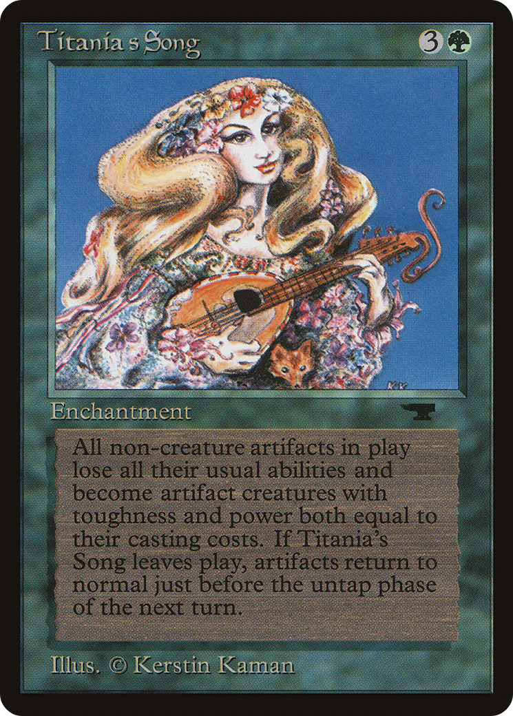 Titania's Song (ATQ-) [Oldschool] Antiquities MTG Single Wizards of the Coast