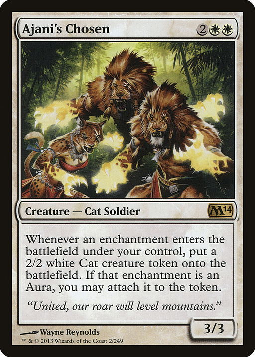 Ajani's Chosen (M14-002) [Magic 2014] Foil MTG Single Wizards of the Coast
