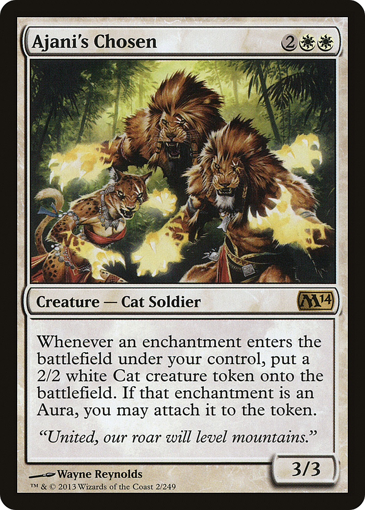 Ajani's Chosen (M14-002) [Magic 2014] MTG Single Wizards of the Coast