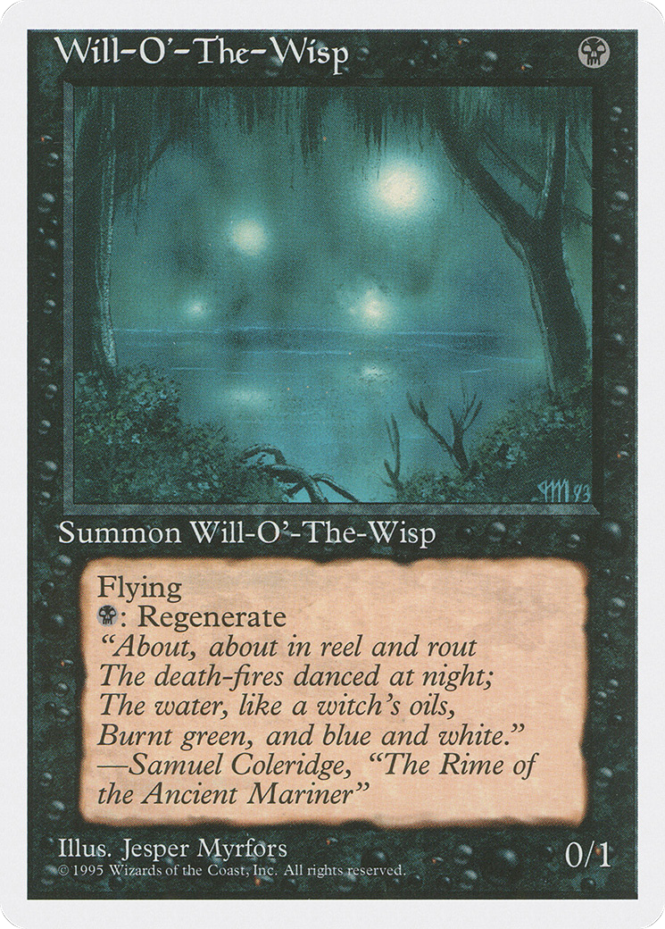 Will-o'-the-Wisp (4ED-171) [Fourth Edition] MTG Single Wizards of the Coast