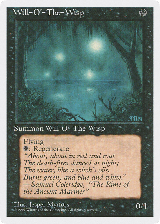 Will-o'-the-Wisp (4ED-171) [Fourth Edition] MTG Single Wizards of the Coast