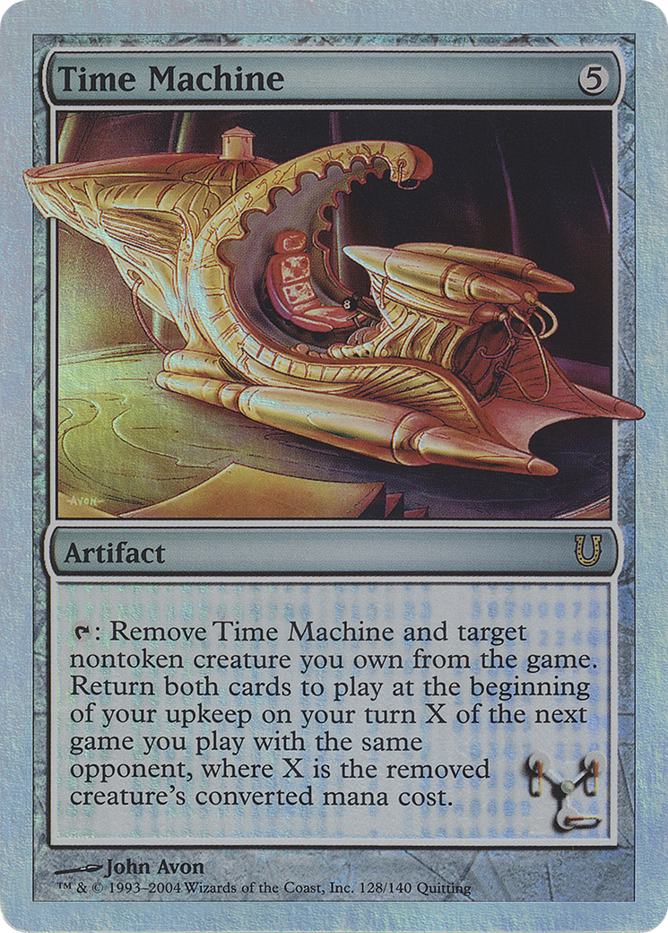 Time Machine (Alternate Foil) (UNH-128) [Unhinged] Foil MTG Single Wizards of the Coast