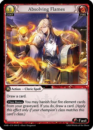 Absolving Flames (094) [Mortal Ambition] Grand Archive Single Weebs of the Shore