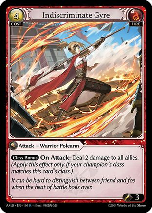 Indiscriminate Gyre (110) [Mortal Ambition] Grand Archive Single Weebs of the Shore