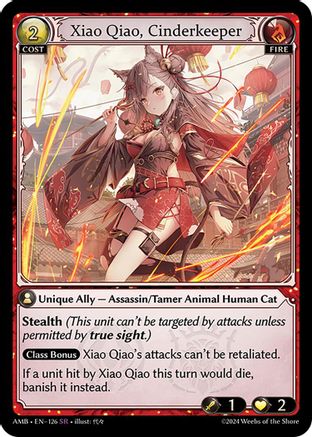Xiao Qiao, Cinderkeeper (126) [Mortal Ambition] Grand Archive Single Weebs of the Shore