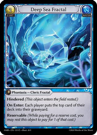 Deep Sea Fractal (131) [Mortal Ambition] Foil Grand Archive Single Weebs of the Shore