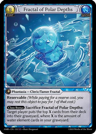 Fractal of Polar Depths (133) [Mortal Ambition] Grand Archive Single Weebs of the Shore