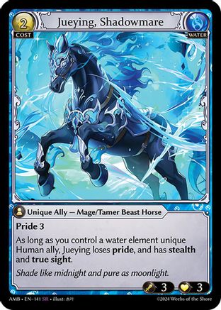 Jueying, Shadowmare (141) [Mortal Ambition] Foil Grand Archive Single Weebs of the Shore