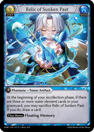 Relic of Sunken Past (147) [Mortal Ambition] Foil Grand Archive Single Weebs of the Shore
