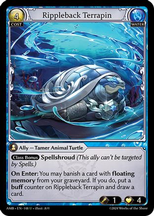 Rippleback Terrapin (148) [Mortal Ambition] Grand Archive Single Weebs of the Shore