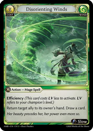 Disorienting Winds (174) [Mortal Ambition] Grand Archive Single Weebs of the Shore