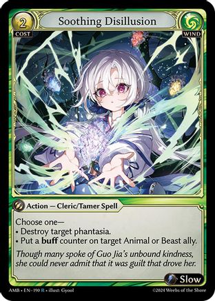 Soothing Disillusion (190) [Mortal Ambition] Foil Grand Archive Single Weebs of the Shore