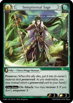 Sempiternal Sage (226) [Mortal Ambition] Grand Archive Single Weebs of the Shore