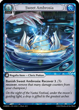 Sweet Ambrosia (018) [Mortal Ambition Starter Decks] Grand Archive Single Weebs of the Shore