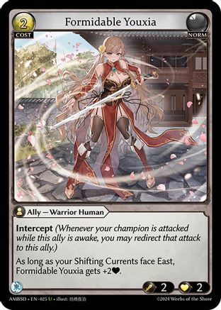 Formidable Youxia (025) [Mortal Ambition Starter Decks] Grand Archive Single Weebs of the Shore