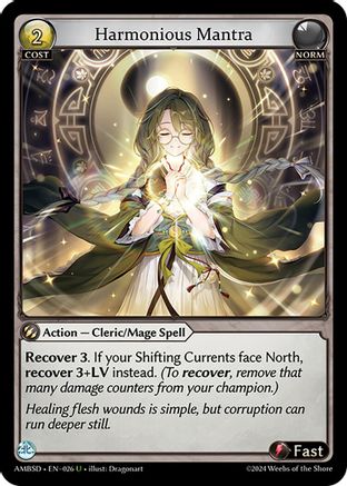 Harmonious Mantra (026) [Mortal Ambition Starter Decks] Grand Archive Single Weebs of the Shore