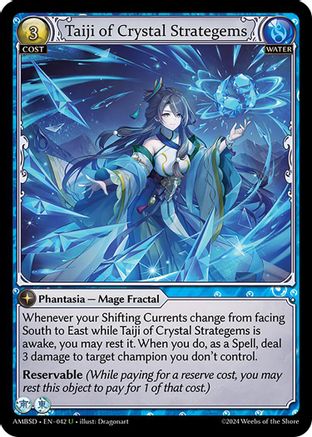 Taiji of Crystal Strategems (042) [Mortal Ambition Starter Decks] Grand Archive Single Weebs of the Shore