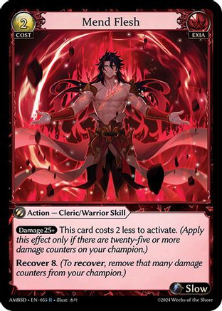 Mend Flesh (055) [Mortal Ambition Starter Decks] Grand Archive Single Weebs of the Shore