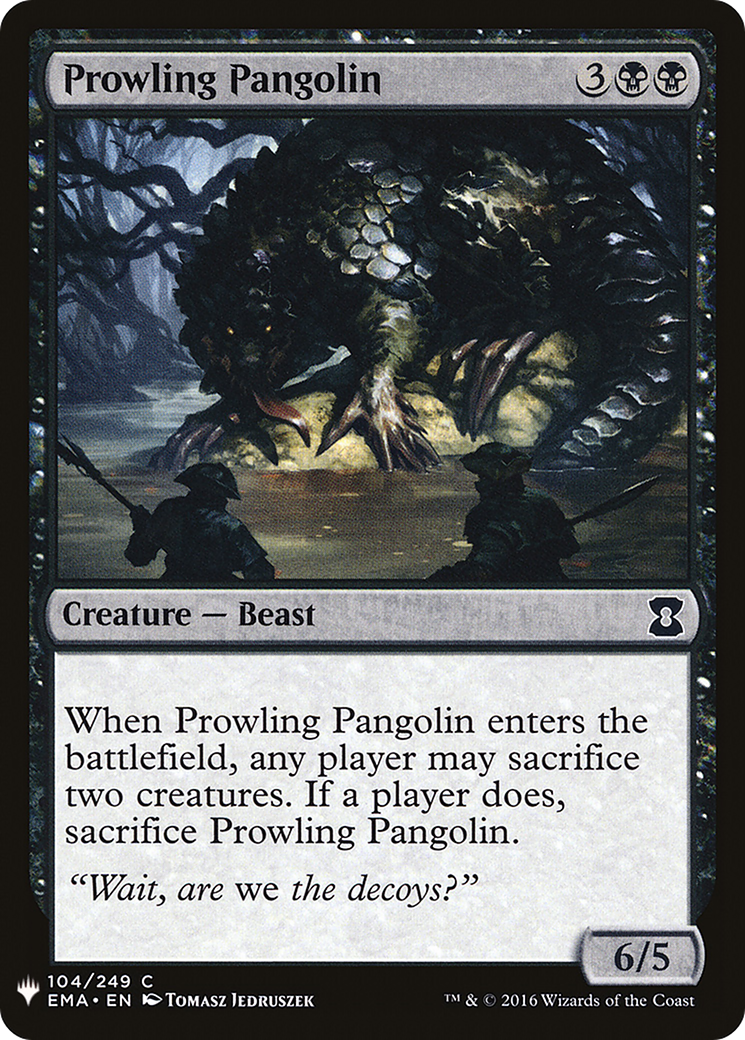 Prowling Pangolin (LIST-EMA-104) [Mystery Booster] The List MTG Single Wizards of the Coast