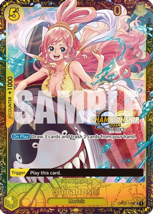 Shirahoshi (October Championship 2024 Online Regional) (OP03-116) [One Piece Promotion Cards] Foil One Piece Single Bandai