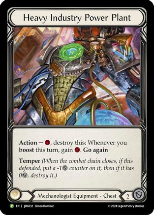 Heavy Industry Power Plant - JDG032 (JDG032)  [Flesh and Blood: Promo Cards] Flesh And Blood Single Flesh and Blood   