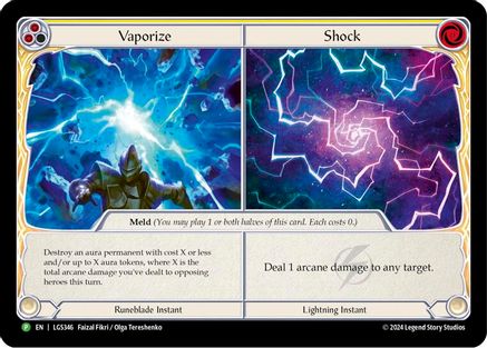 Vaporize // Shock - LGS346 (LGS346)  [Flesh and Blood: Promo Cards] Flesh And Blood Single Flesh and Blood   