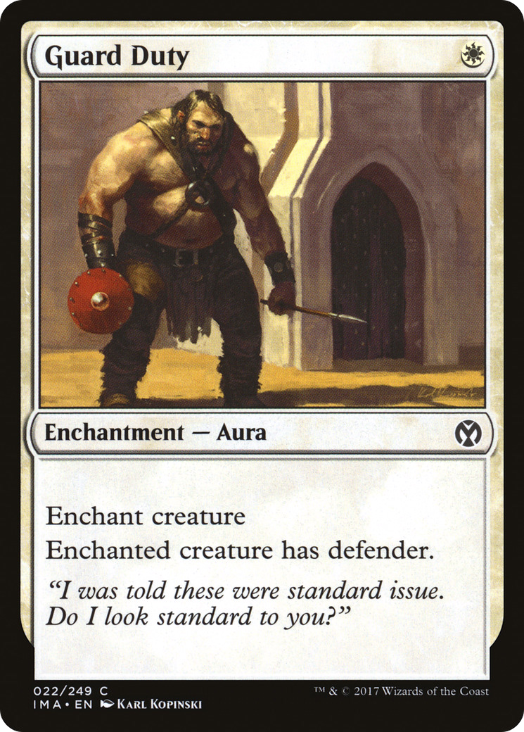 Guard Duty (IMA-022) [Iconic Masters] Foil MTG Single Wizards of the Coast