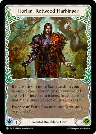 Florian, Rotwood Harbinger - HER119 (HER119)  [Flesh and Blood: Promo Cards] Flesh And Blood Single Flesh and Blood   