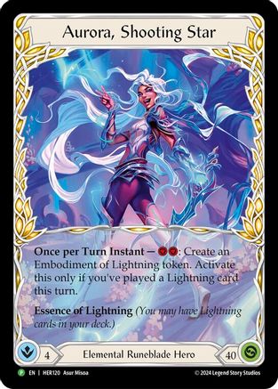 Aurora, Shooting Star - HER120 (HER120)  [Flesh and Blood: Promo Cards] Flesh And Blood Single Flesh and Blood   