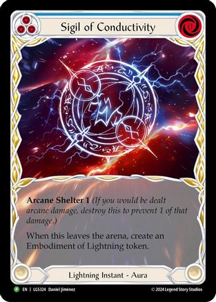 Sigil of Conductivity (Extended Art) - LGS324 (LGS324)  [Flesh and Blood: Promo Cards] Flesh And Blood Single Flesh and Blood   
