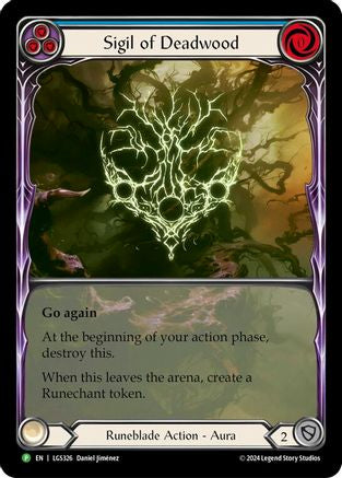 Sigil of Deadwood (Extended Art) - LGS326 (LGS326)  [Flesh and Blood: Promo Cards] Flesh And Blood Single Flesh and Blood   