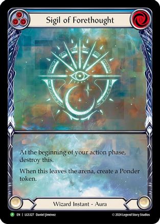 Sigil of Forethought (Extended Art) - LGS327 (LGS327)  [Flesh and Blood: Promo Cards] Flesh And Blood Single Flesh and Blood   