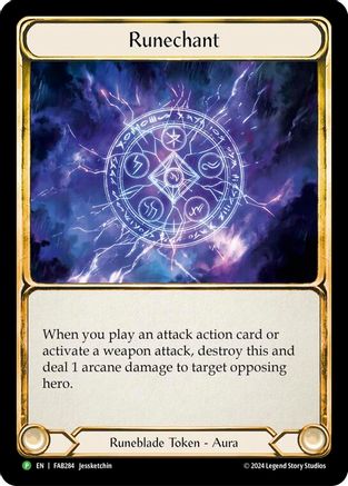 Runechant (Lightning) - FAB284 (FAB284)  [Flesh and Blood: Promo Cards] Flesh And Blood Single Flesh and Blood   