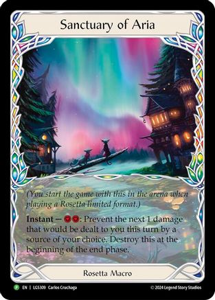 Sanctuary of Aria - LGS309 (LGS309)  [Flesh and Blood: Promo Cards] Flesh And Blood Single Flesh and Blood   