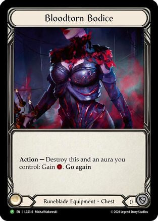 Bloodtorn Bodice - LGS316 (LGS316)  [Flesh and Blood: Promo Cards] Flesh And Blood Single Flesh and Blood   