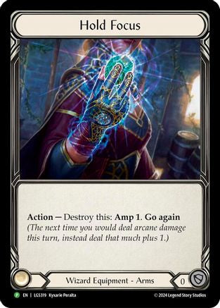 Hold Focus - LGS319 (LGS319)  [Flesh and Blood: Promo Cards] Flesh And Blood Single Flesh and Blood   