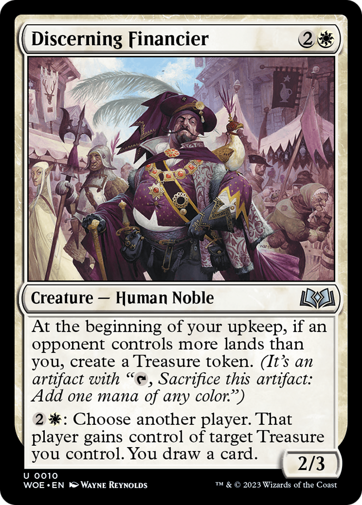 Discerning Financier (WOE-010) [Wilds of Eldraine] Foil MTG Single Wizards of the Coast