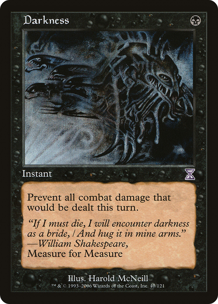 Darkness (TSB-040) [Time Spiral Timeshifted] Foil MTG Single Wizards of the Coast