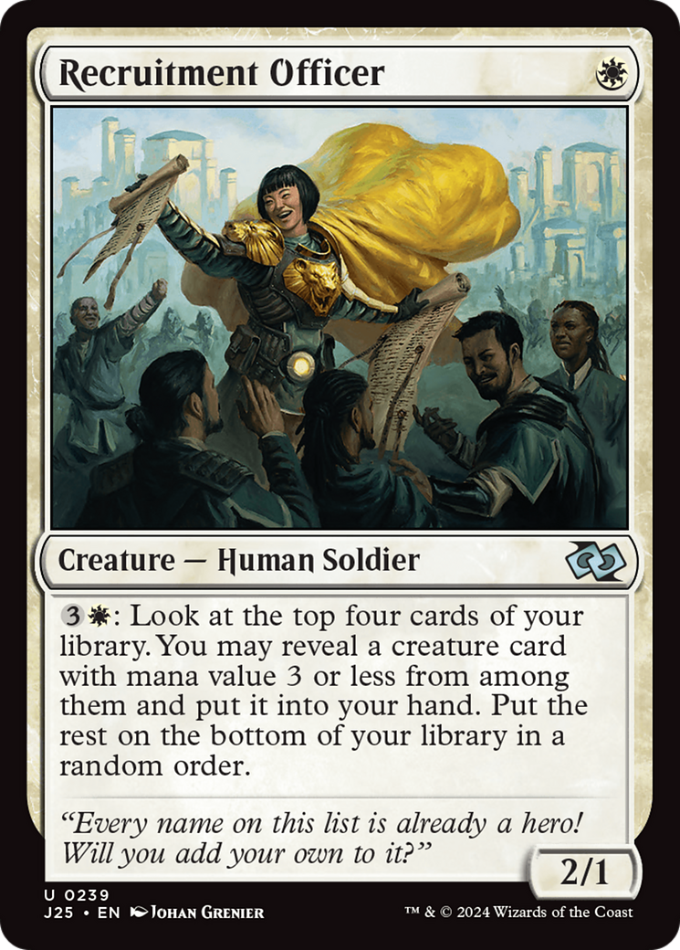 Recruitment Officer (J25-239) [Foundations Jumpstart] MTG Single Wizards of the Coast