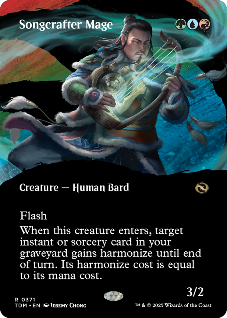 Songcrafter Mage (Borderless) (TDM-371) [Tarkir: Dragonstorm] MTG Single Wizards of the Coast