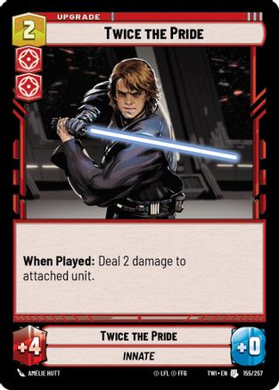 Twice the Pride (155/257) [Twilight of the Republic] Star Wars: Unlimited Single Disney