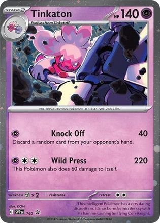Tinkaton - 140 (Cosmo Holo) (140) Holofoil [Promos: SV Promo Cards] Pokemon Single Pokémon
