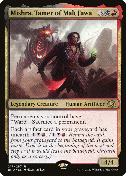 Mishra, Tamer of Mak Fawa (BRO-217) [The Brothers' War] MTG Single Wizards of the Coast