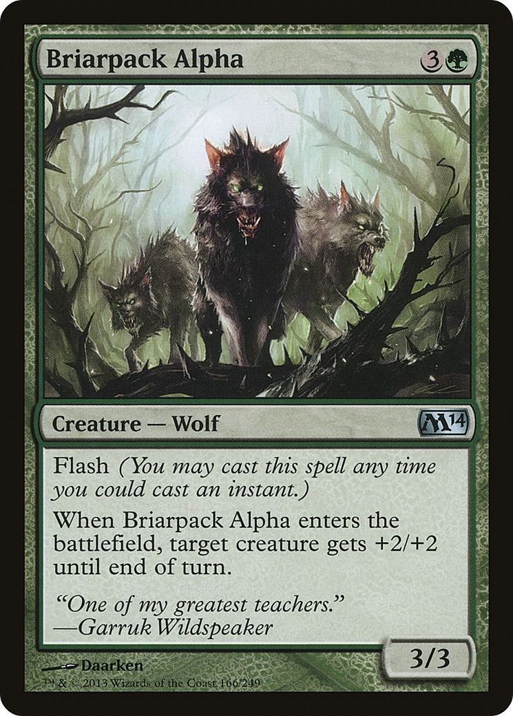 Briarpack Alpha (M14-166) [Magic 2014] Foil MTG Single Wizards of the Coast