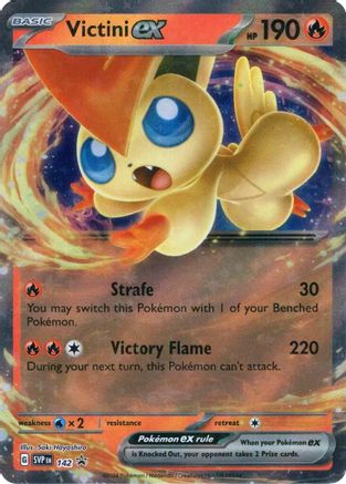Victini ex - 142 (142) Holofoil [Promos: SV Promo Cards] Pokemon Single Pokémon