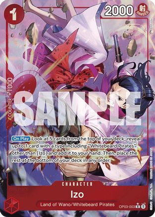 Izo (OP03-003) (Alternate Art) (OP03-003) [Premium Booster -The Best-] Foil One Piece Single Bandai