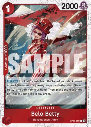 Belo Betty (Jolly Roger Foil) (OP05-015) [Premium Booster -The Best-] Foil One Piece Single Bandai